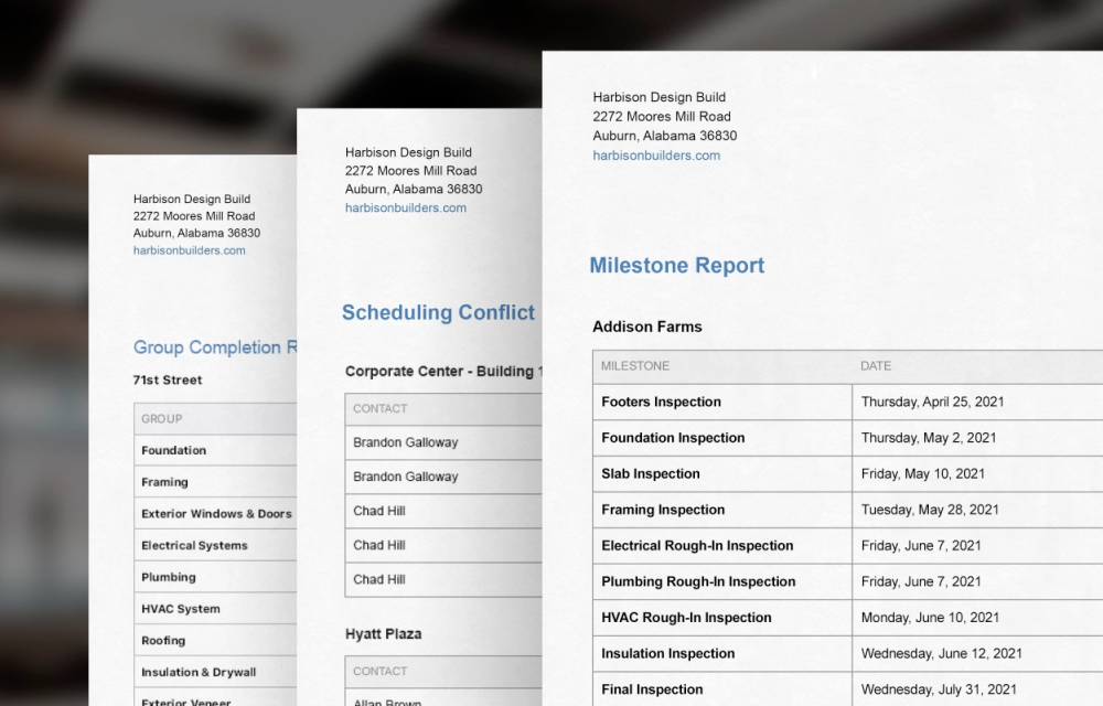Schedule Reports