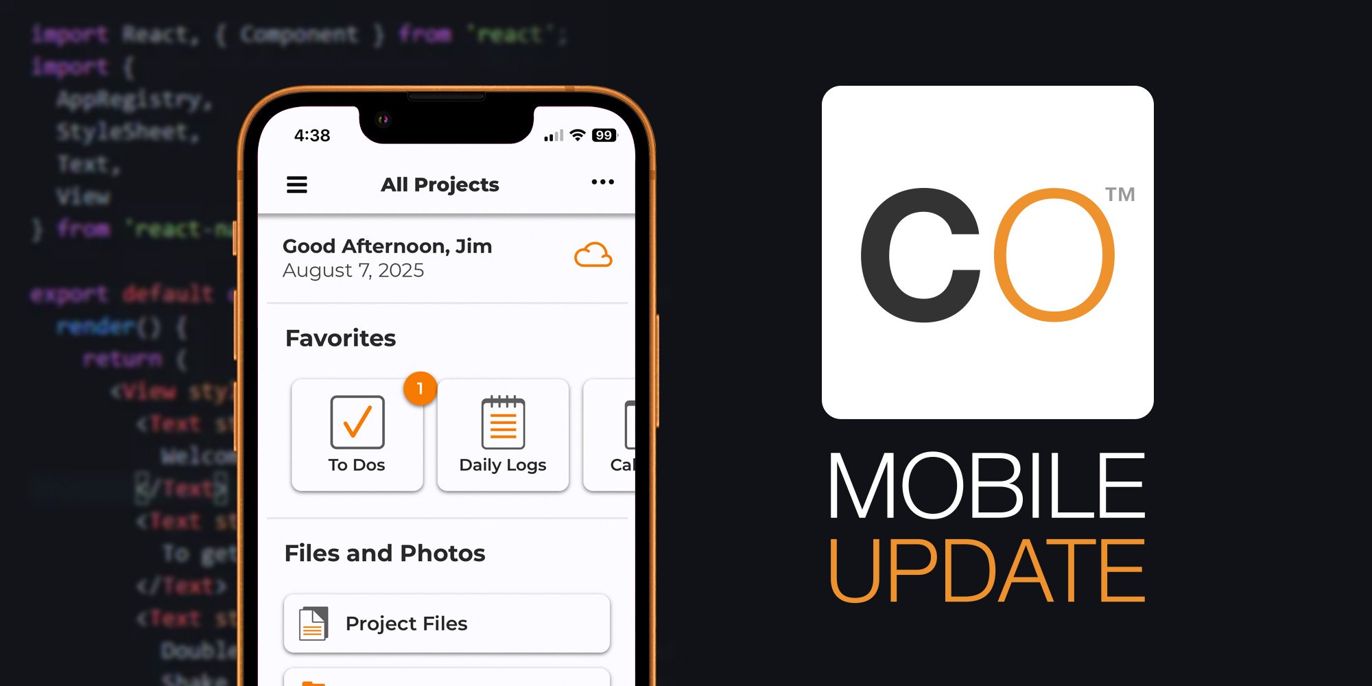 New Update Now Available for ConstructionOnline Mobile on Android and Apple Devices | Construction Mobile App | Construction Management Software