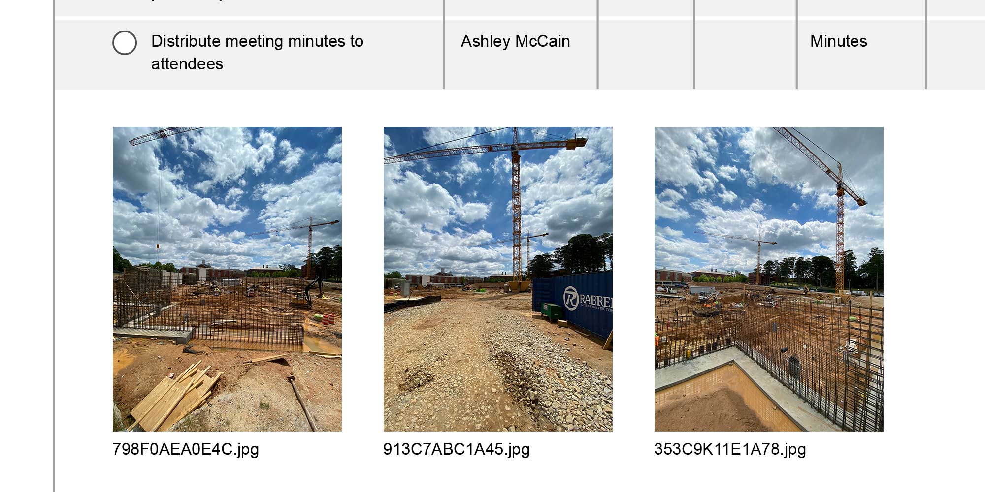 Construction Reports Display Clear Thumbnails of Images and Attachments | Construction Punch List Software | UDA ConstructionOnline