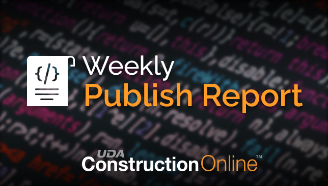 ConstructionOnline™ Publish Report | Week of July 5, 2022
